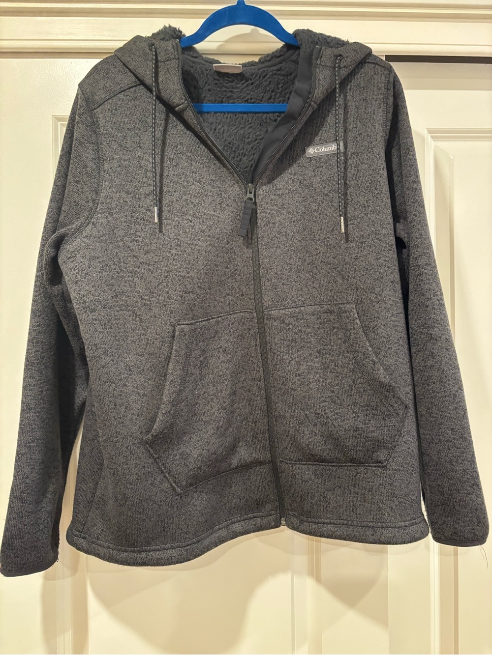 Columbia Women’s Gray Sherpa-Lined Hooded Utility Jacket
